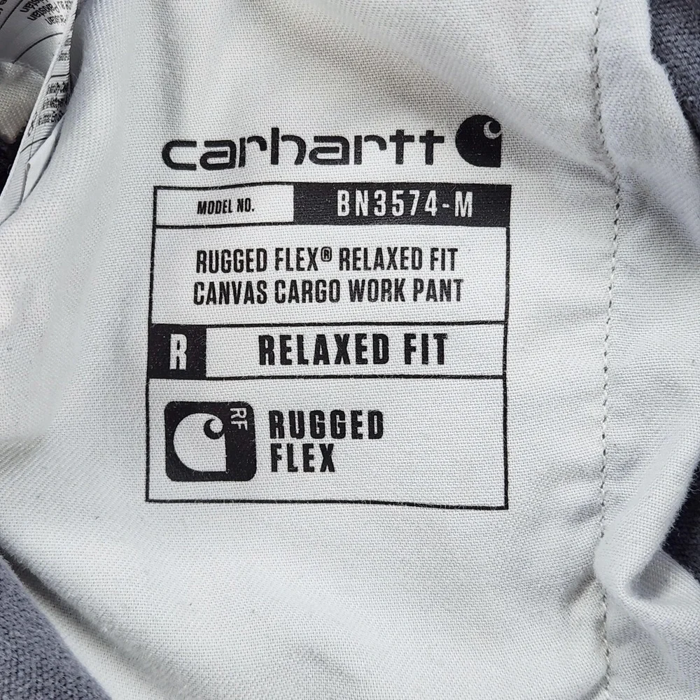 Carhartt Rugged Flex Pants Mens 30x32 Gray Relaxed Fit Canvas Cargo Workwear